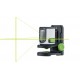 Láser automático de líneas cruzadas con transmisión de alturas y orientación EasyCross-Laser green set
